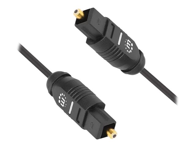 MANHATTAN Toslink Digitales Optisches Audiokabel 2 x Toslink S/PDIF-Stecker 3 m vergoldete Kontakte schwarz MANHATTAN Toslink Digitales Optisches Audiokabel 2 x Toslink S/PDIF-Stecker 3 m vergoldete Kontakte schwarz