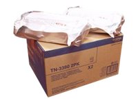 Brother TN3380 2PK - 2er-Pack - Schwarz - Original - Tonerpatrone