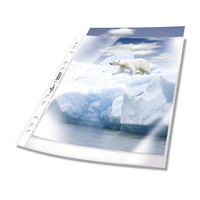 100 DURABLE Prospekthuellen DIN A4 transparent genarbt 0,08 mm 100 DURABLE Prospekthuellen DIN A4 transparent genarbt 0,08 mm