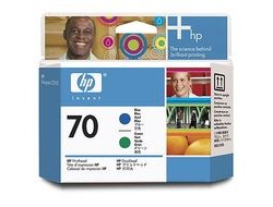 HP 70 original printhead C9408A blue and green HP 70 original printhead C9408A blue and green