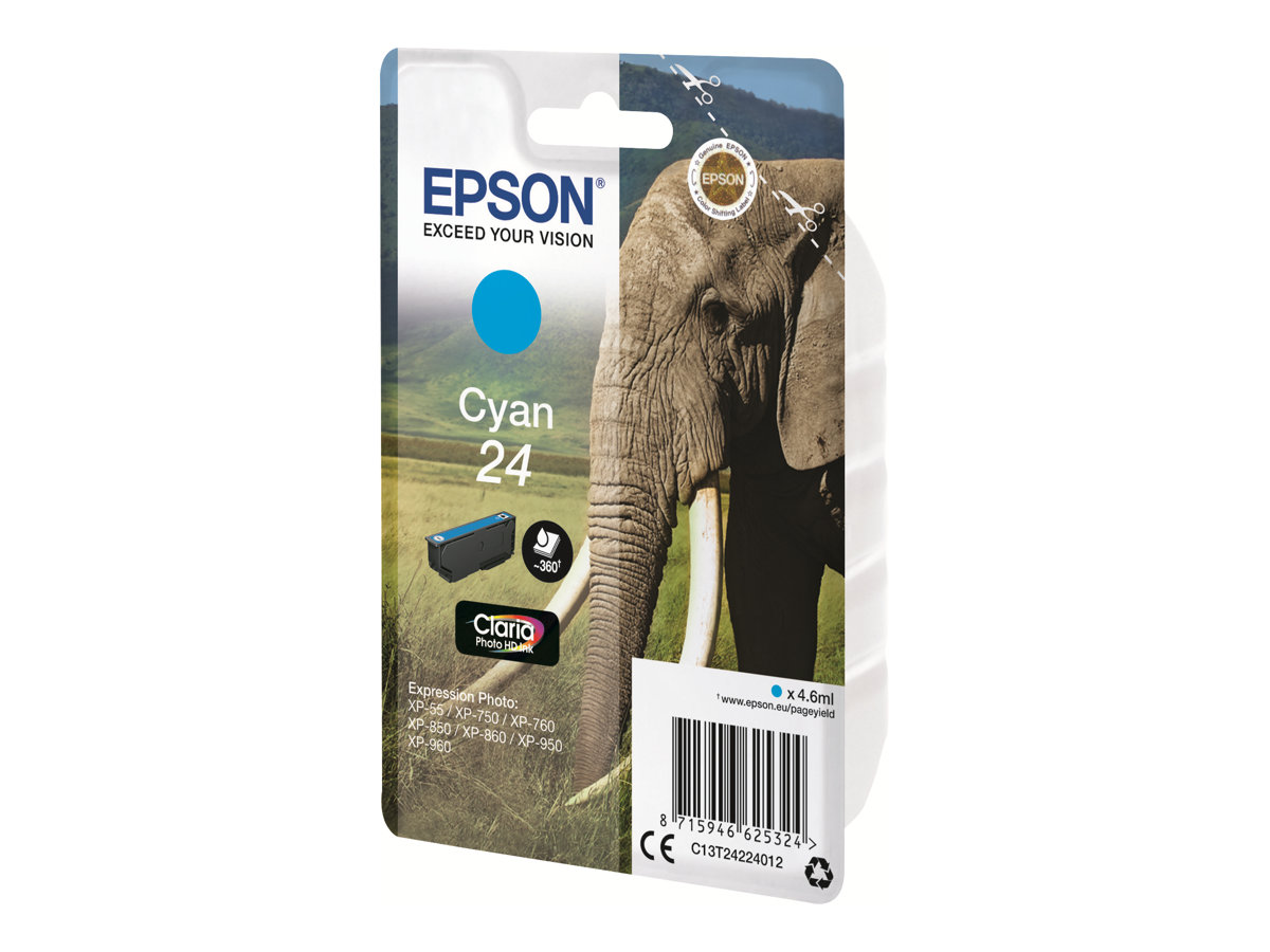 C13T24224012 EPSON XP Tinte cyan ST 360