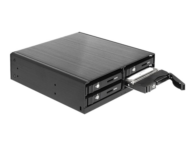 DELOCK Wechselrahmen 4x 2,5 SATA HDD in 5,25 Schacht