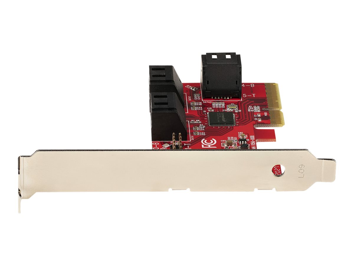 STARTECHCOM PCIe SATA Controller Karte 6 Port SATA ErweiterungskarteKontroller 6Gbits VollLowProfile Blende Festplatten