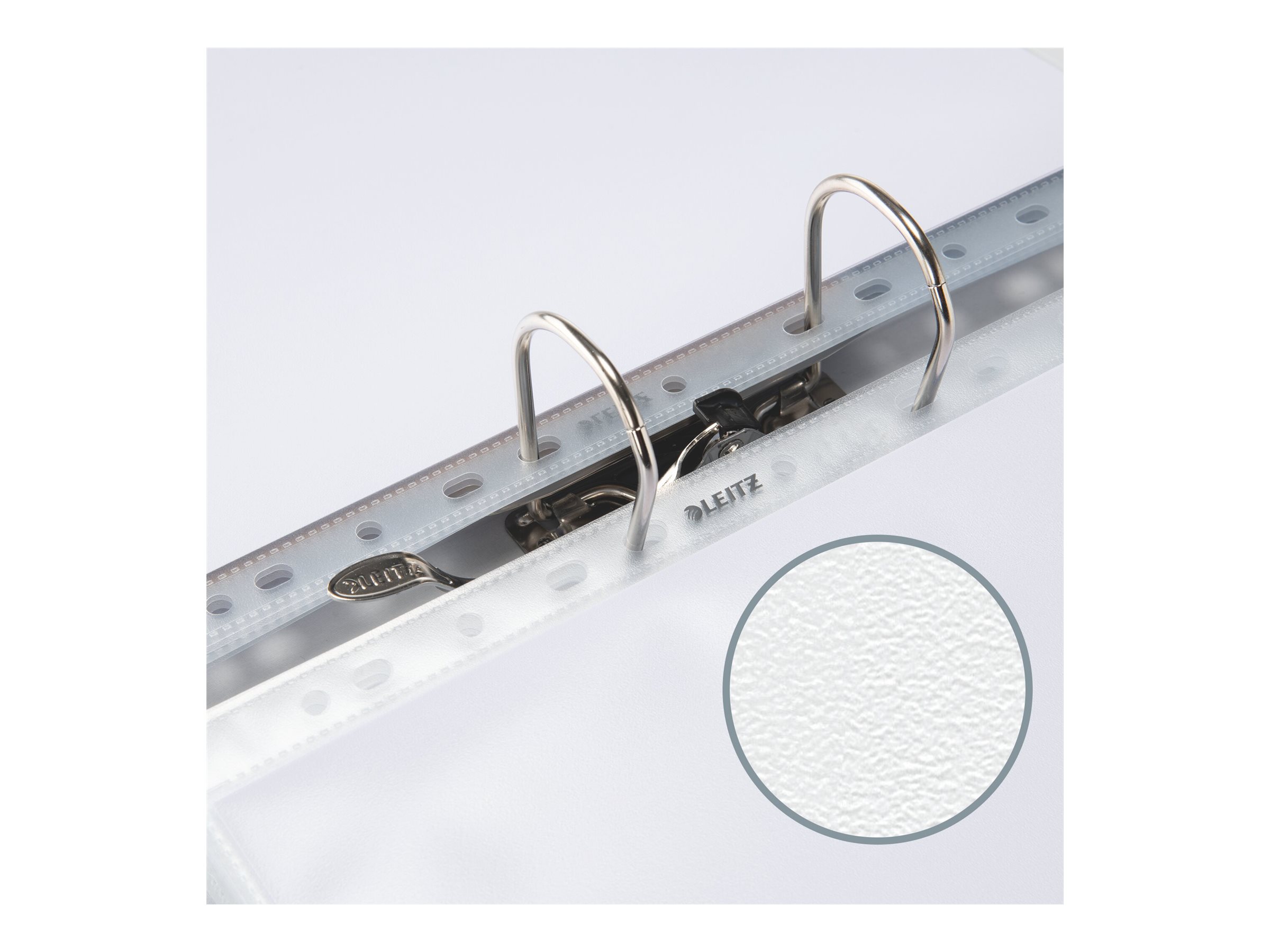 100 LEITZ Prospekthuellen 4795 DIN A5 transparent genarbt 0,08 mm