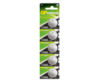 5 GP Knopfzellen CR2430 3,0 V 5 GP Knopfzellen CR2430 3,0 V