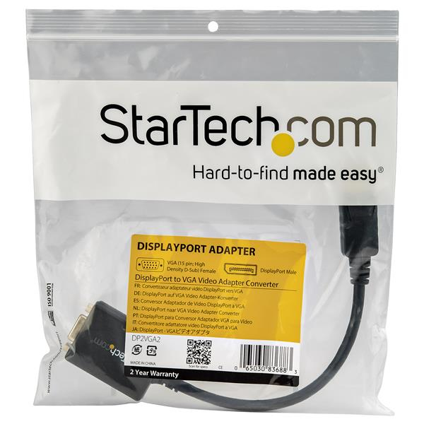 STARTECH.COM DisplayPort to VGA Video Adapter Converter