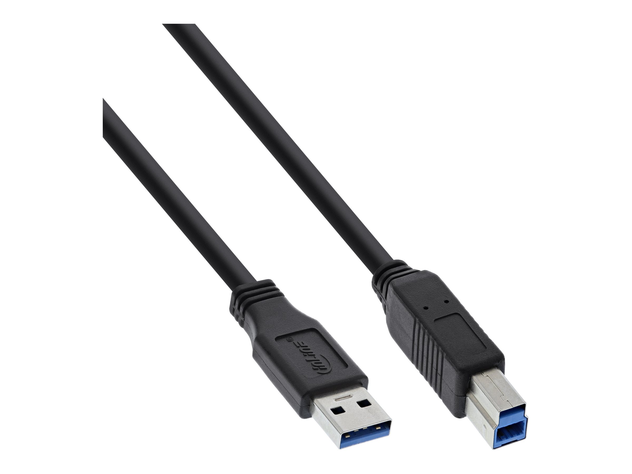 INLINE USB 3.0 Kabel A Stecker an B Stecker schwarz 2m