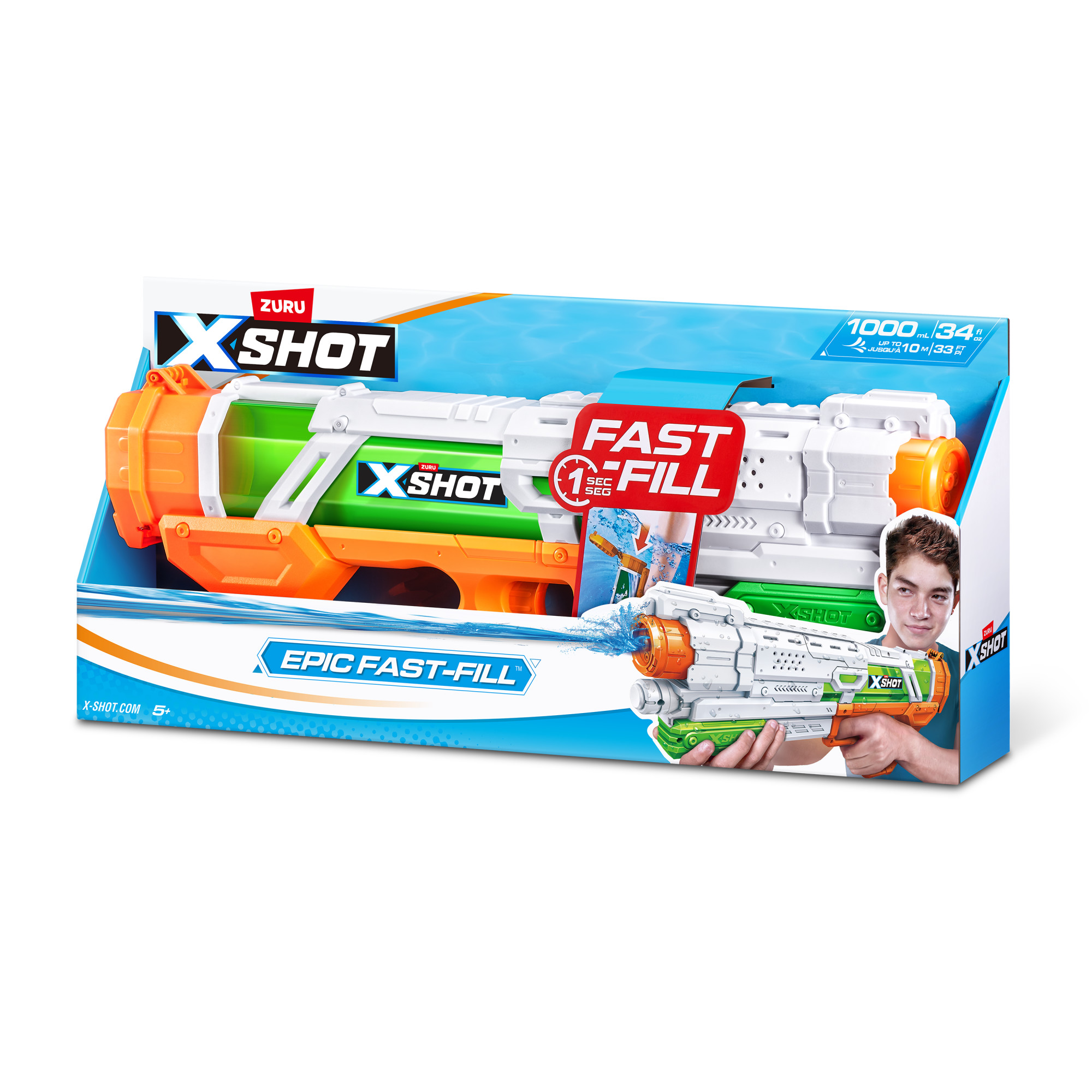 ZURU Wasserpistole XSHOT Epic Fast Fill mehrfarbig, 1 St