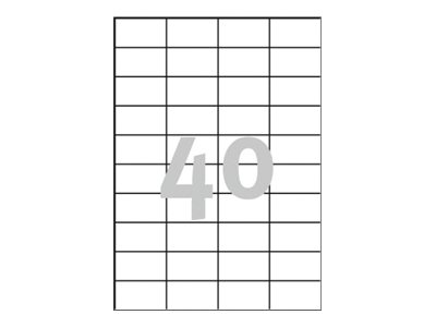 4.000 AVERY Zweckform Etiketten 3651 weiss 52,5 x 29,7 mm 4.000 AVERY Zweckform Etiketten 3651 weiss 52,5 x 29,7 mm