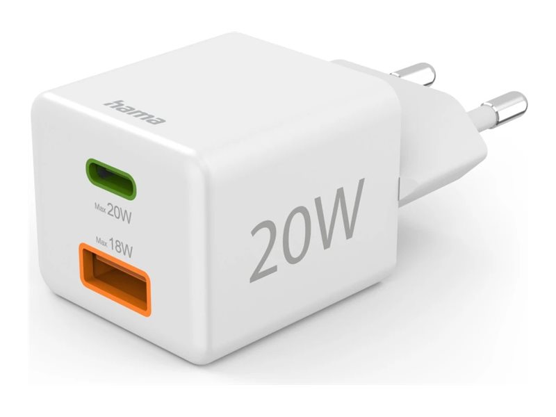 hama Ladeadapter weiÃ, 20 Watt