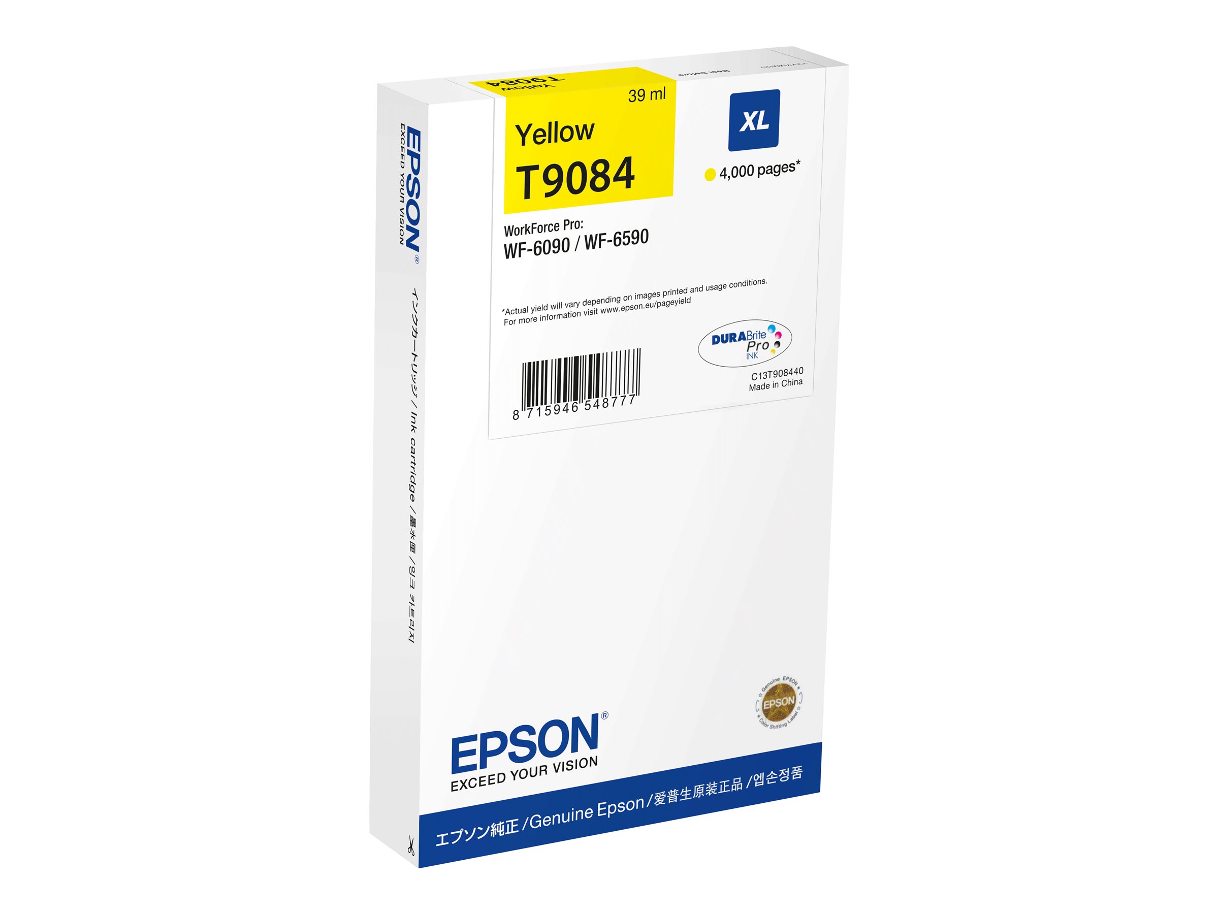 C13T90844N EPSON WF Tinte yellow XL 4000 C13T90844N EPSON WF Tinte yellow XL 4000