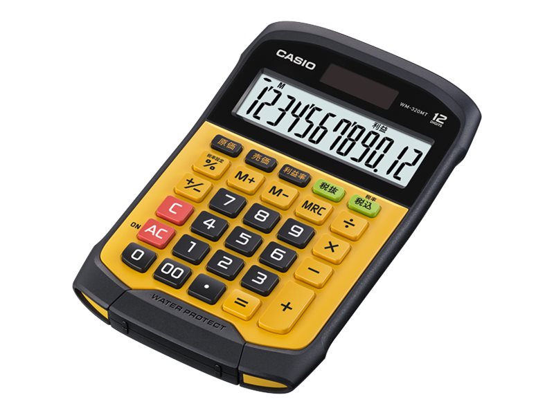 CASIO WM-320MT Tischrechner schwarz/gelb CASIO WM-320MT Tischrechner schwarz/gelb
