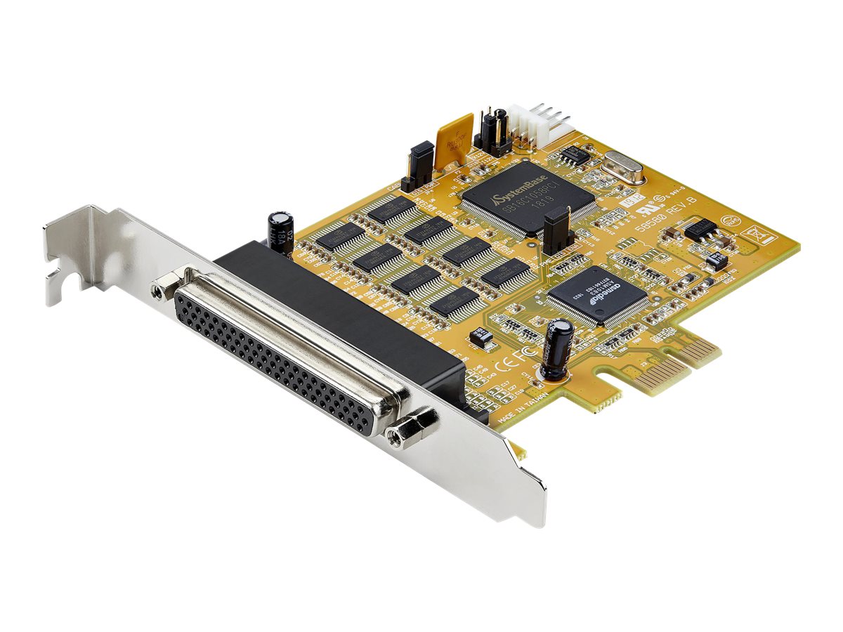 STARTECH.COM 8 Port PCI Express RS232 Serielle adapterkarte - PCIe zu Seriel DB9 RS232 Controllerkarte - 16C1050 UART - 15kV ESD STARTECH.COM 8 Port PCI Express RS232 Serielle adapterkarte - PCIe zu Seriel DB9 RS232 Controllerkarte - 16C1050 UART - 15kV ESD