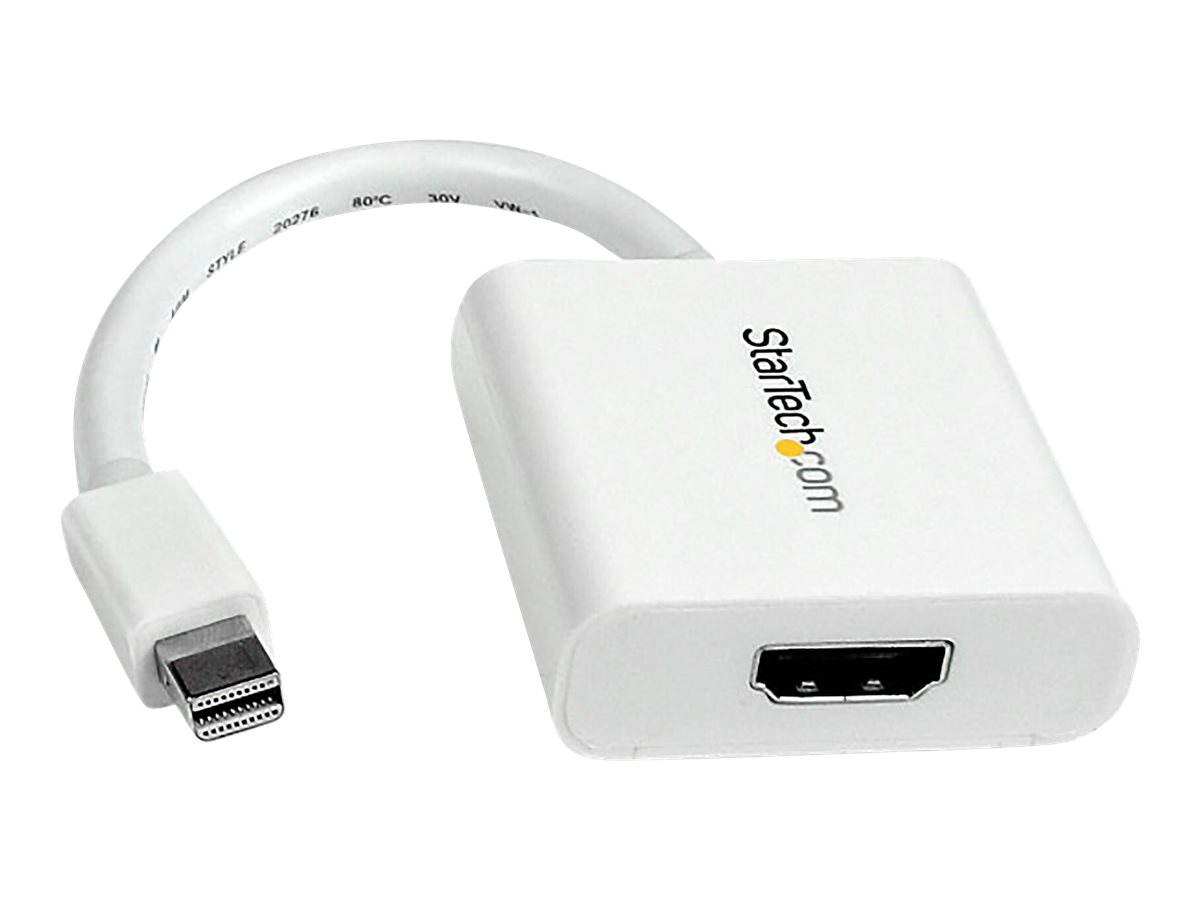 StarTech.com Mini DisplayPort auf HDMI Adapter - mDP zu HDMI (Stecker/Buchse) Konverter - 1920x1200 - Weiß - Videoanschluß - DisplayPort / HDMI - 17 cm