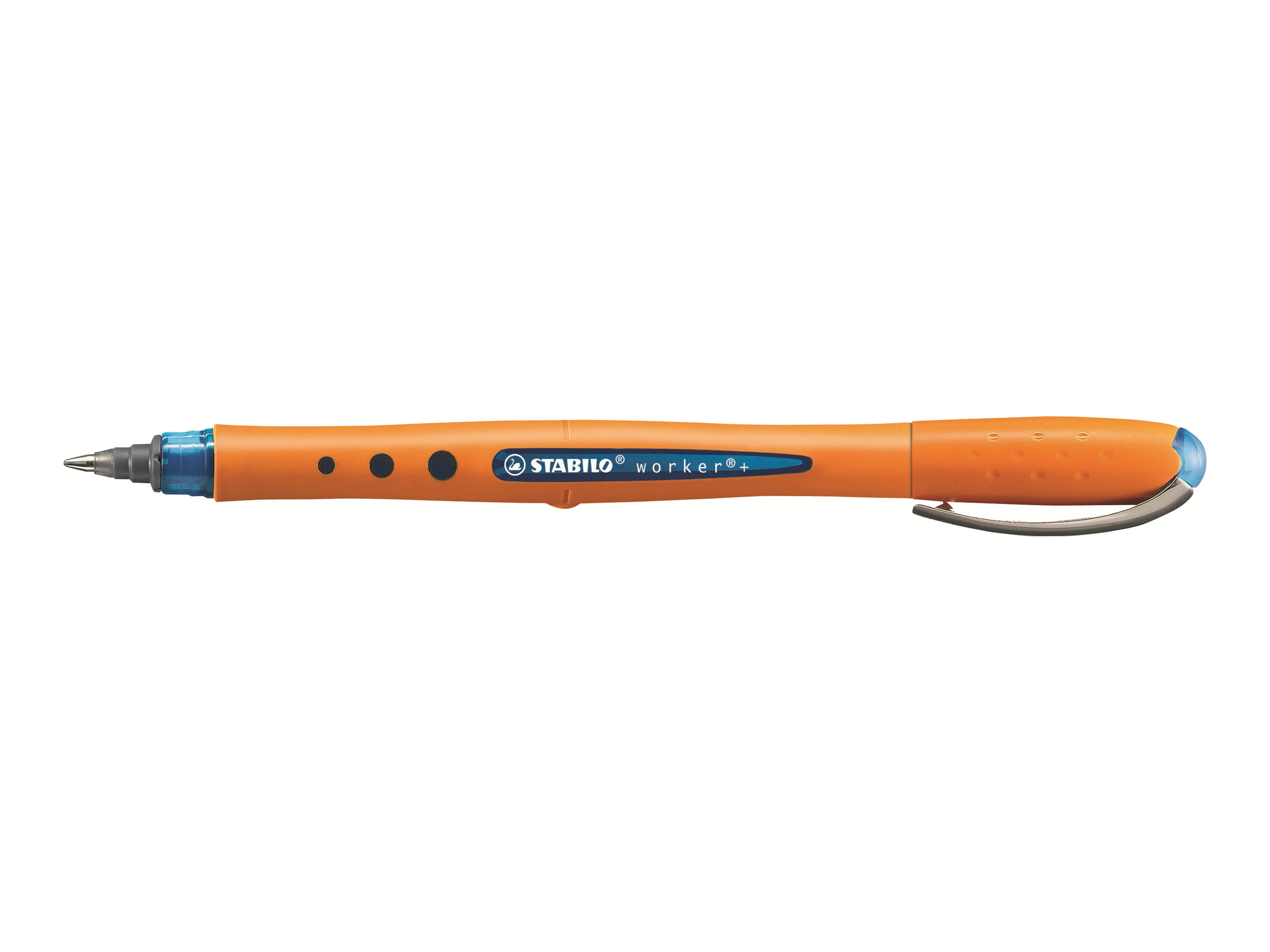 STABILO worker®+ Tintenroller orange 0,5 mm, Schreibfarbe: blau, 1 St. STABILO worker®+ Tintenroller orange 0,5 mm, Schreibfarbe: blau, 1 St.