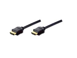 ASSMANN HDMI Standard Anschlusskabel Typ A St/St 3,0m m/Ethernet Full HD gold sw ASSMANN HDMI Standard Anschlusskabel Typ A St/St 3,0m m/Ethernet Full HD gold sw
