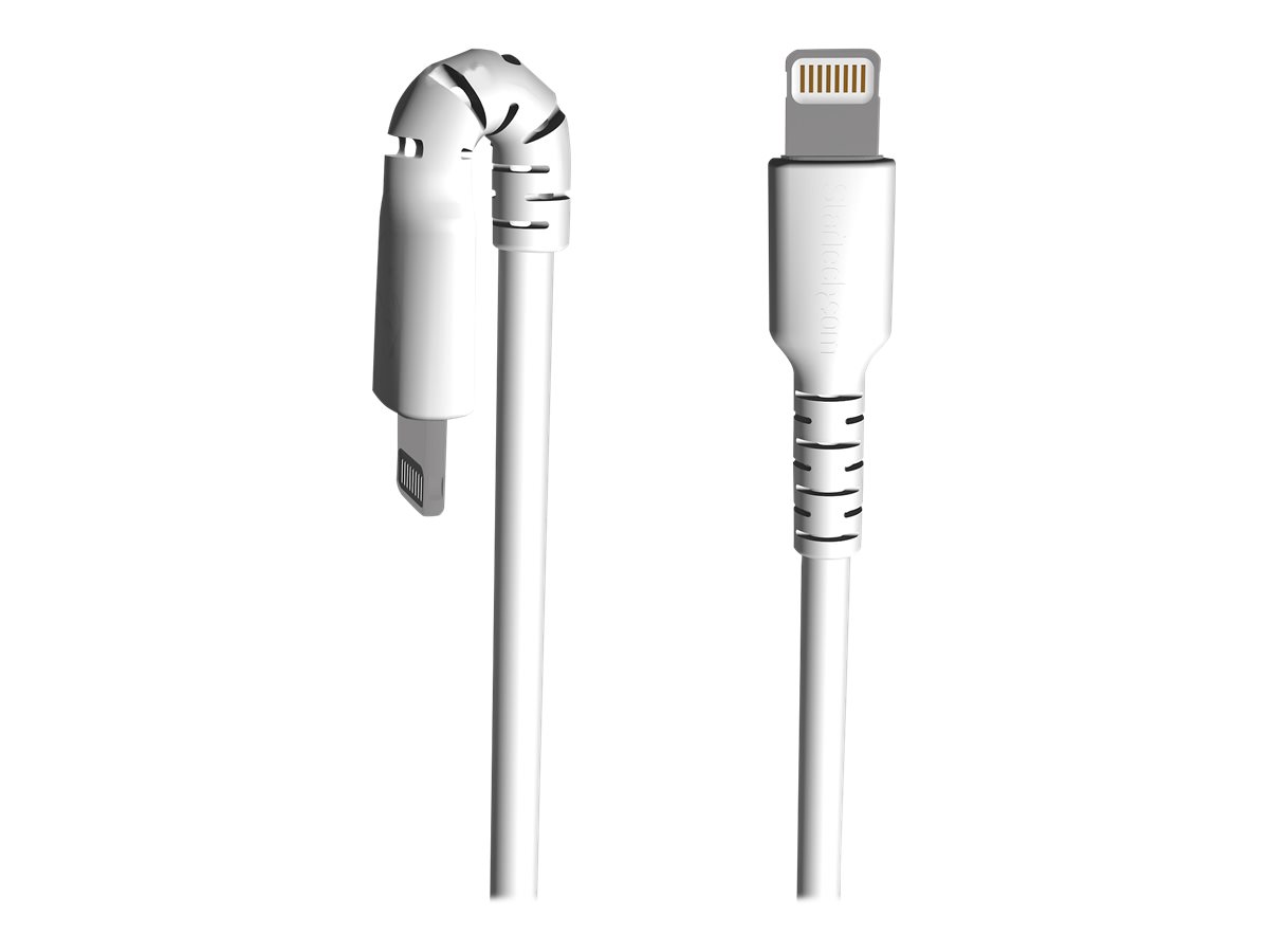 STARTECHCOM USB to Lightning Cable 33 ft 1m MFi Certified Lightning Cable Heavy Duty Lightning Cable White