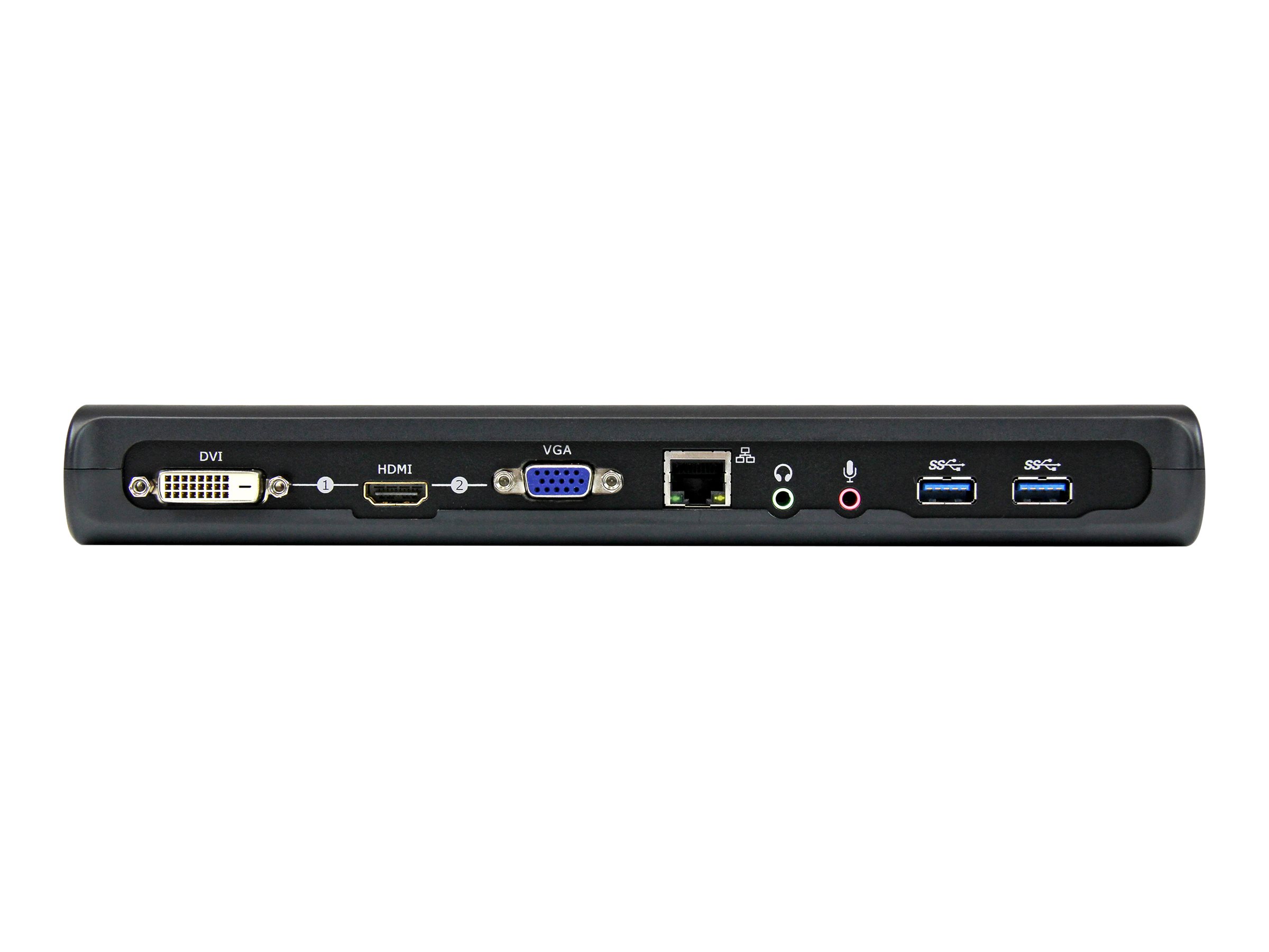 STARTECH.COM USB 3.0 Docking Station - Dual Monitor HDMI / DVI / VGA - Ethernet - Audio - Universal Docking Station - USB 3.0 Dock