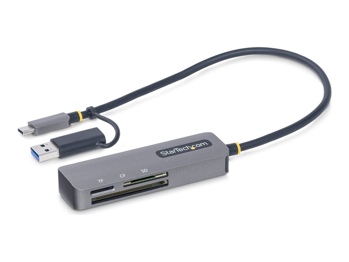 STARTECH.COM USB 3.0multikartenleser SD/microSD/CF USB-C Kartenleser mit USB-A Adapter Externer Kartenlesegerät STARTECH.COM USB 3.0multikartenleser SD/microSD/CF USB-C Kartenleser mit USB-A Adapter Externer Kartenlesegerät