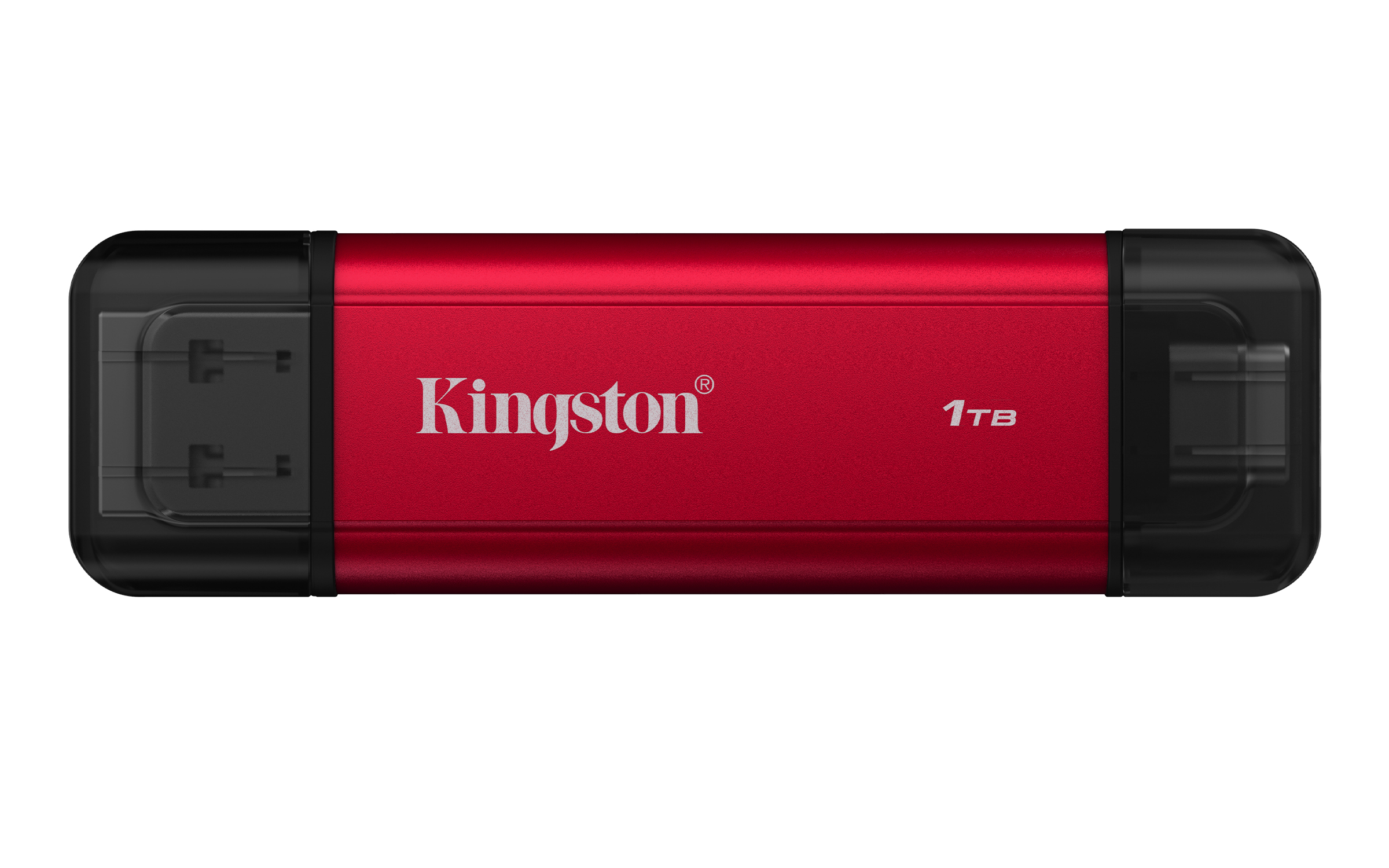 Kingston Dual Portable SSD 1 TB USB‑A/C Rot