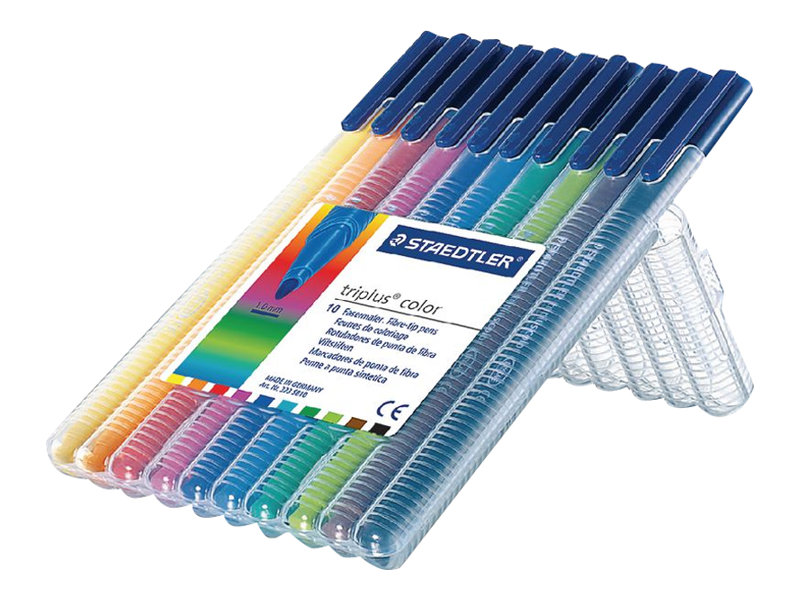 STAEDTLER triplus color Filzstifte farbsortiert, 10 St. STAEDTLER triplus color Filzstifte farbsortiert, 10 St.