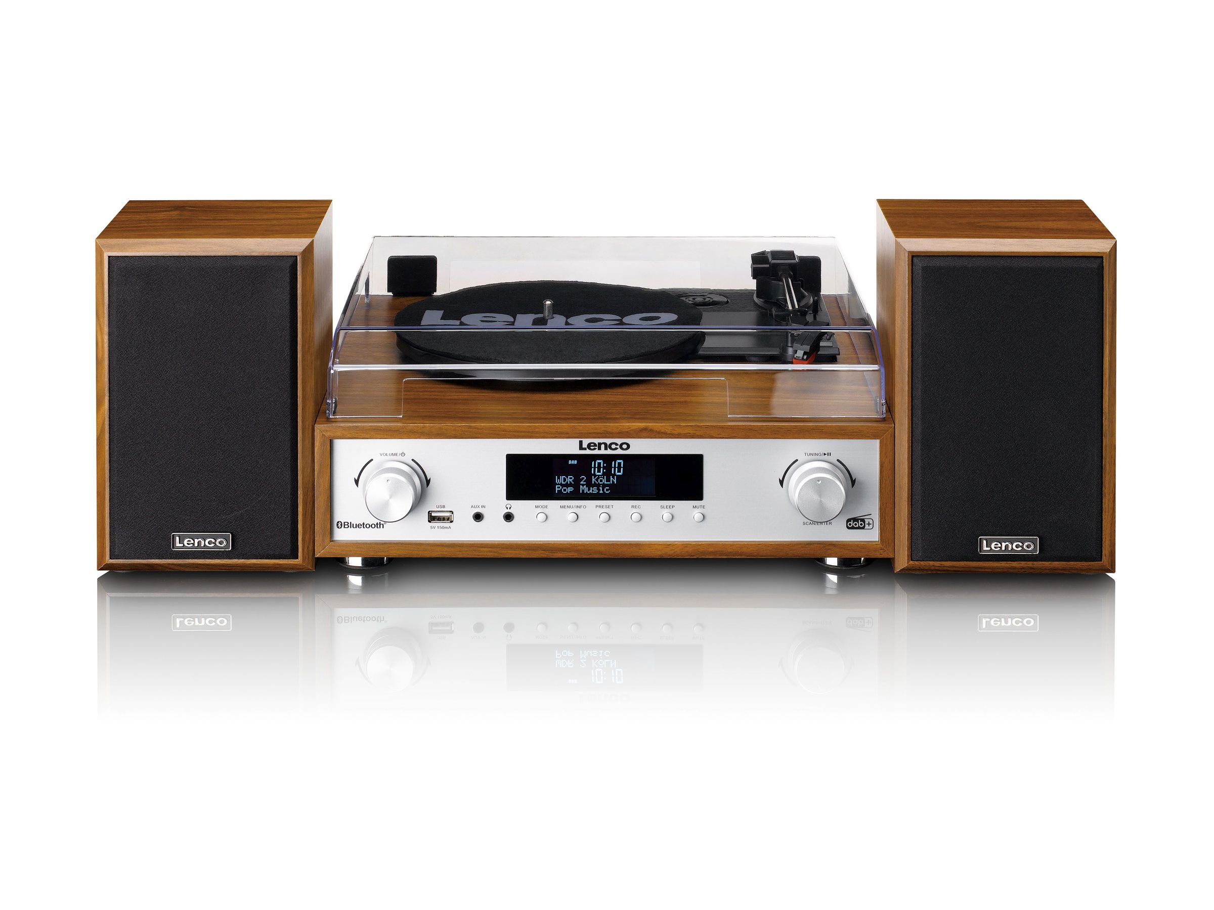 LENCO MC160WD HifiSet DAB, FMRadio, Plattenspieler und BT