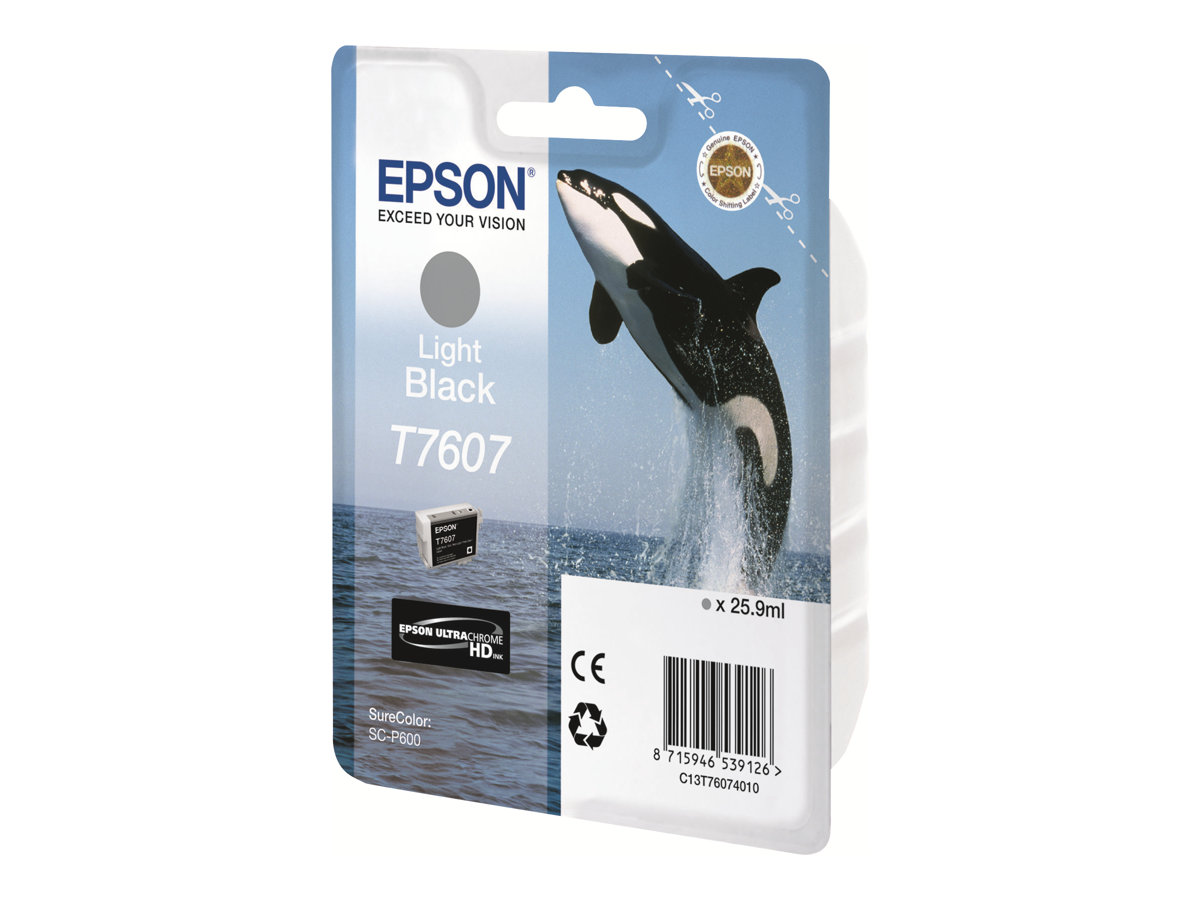 EPSON 5LB T7607 ink cartridge light black high capacity 25 9ml 10230 pages 1-pack EPSON 5LB T7607 ink cartridge light black high capacity 25 9ml 10230 pages 1-pack