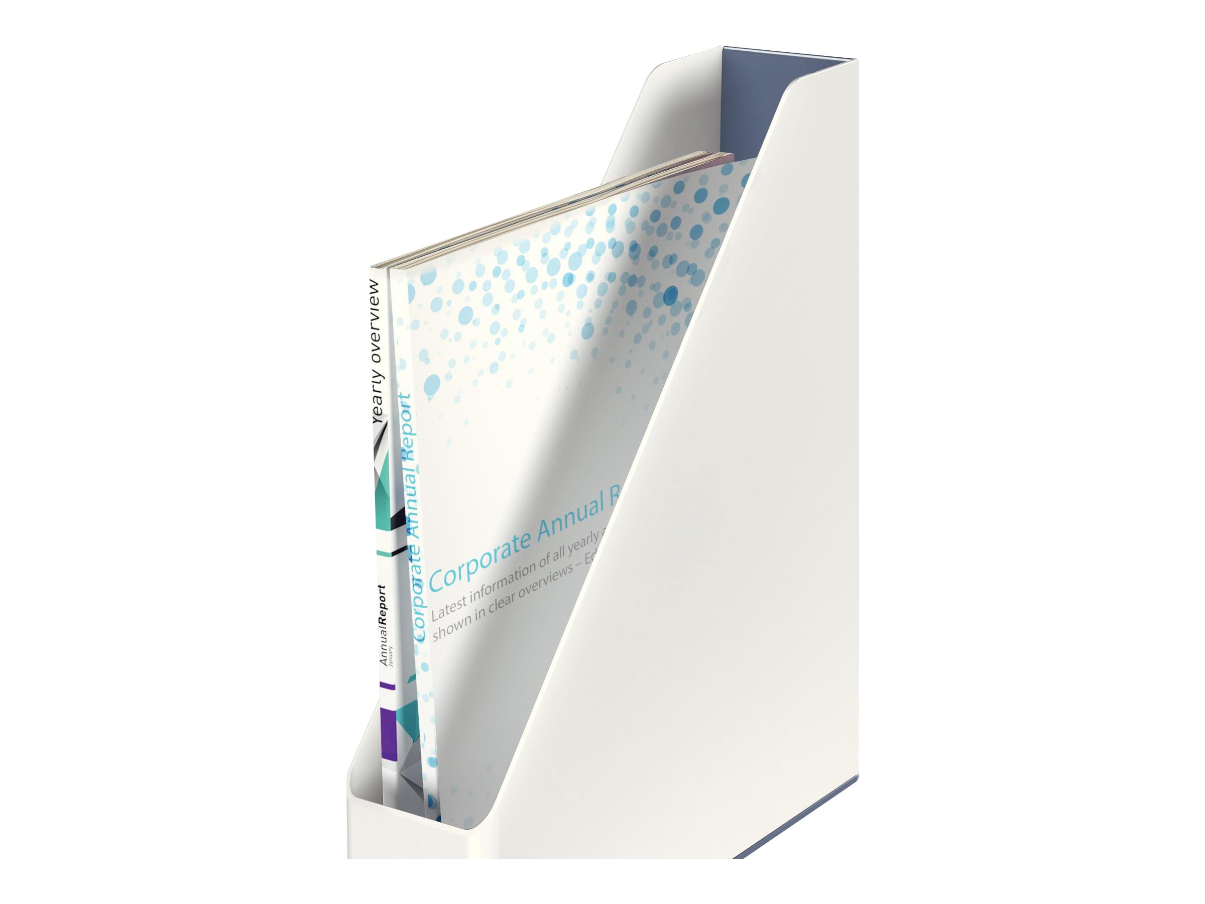 LEITZ Stehsammler WOW Duo Colour 53621001 perlweiss/grau Kunststoff, DIN A4 LEITZ Stehsammler WOW Duo Colour 53621001 perlweiss/grau Kunststoff, DIN A4