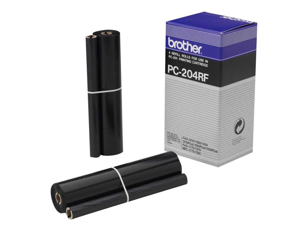 brother PC-204RF schwarz Thermo-Druckfolie, 4 Rollen