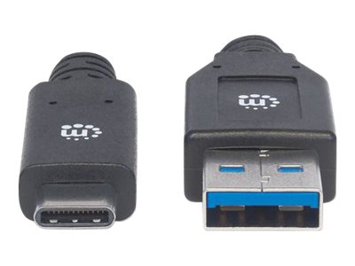 MANHATTAN USB 3.1 Typ C Gen1-Kabel 3m Typ C-Stecker auf Typ A-Stecker 5 Gbit/s schwarz MANHATTAN USB 3.1 Typ C Gen1-Kabel 3m Typ C-Stecker auf Typ A-Stecker 5 Gbit/s schwarz