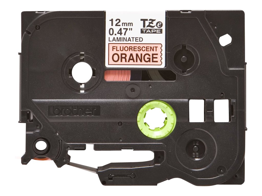 TZEB31 BROTHER PTOUCH 12mm ORANGE-SCHW