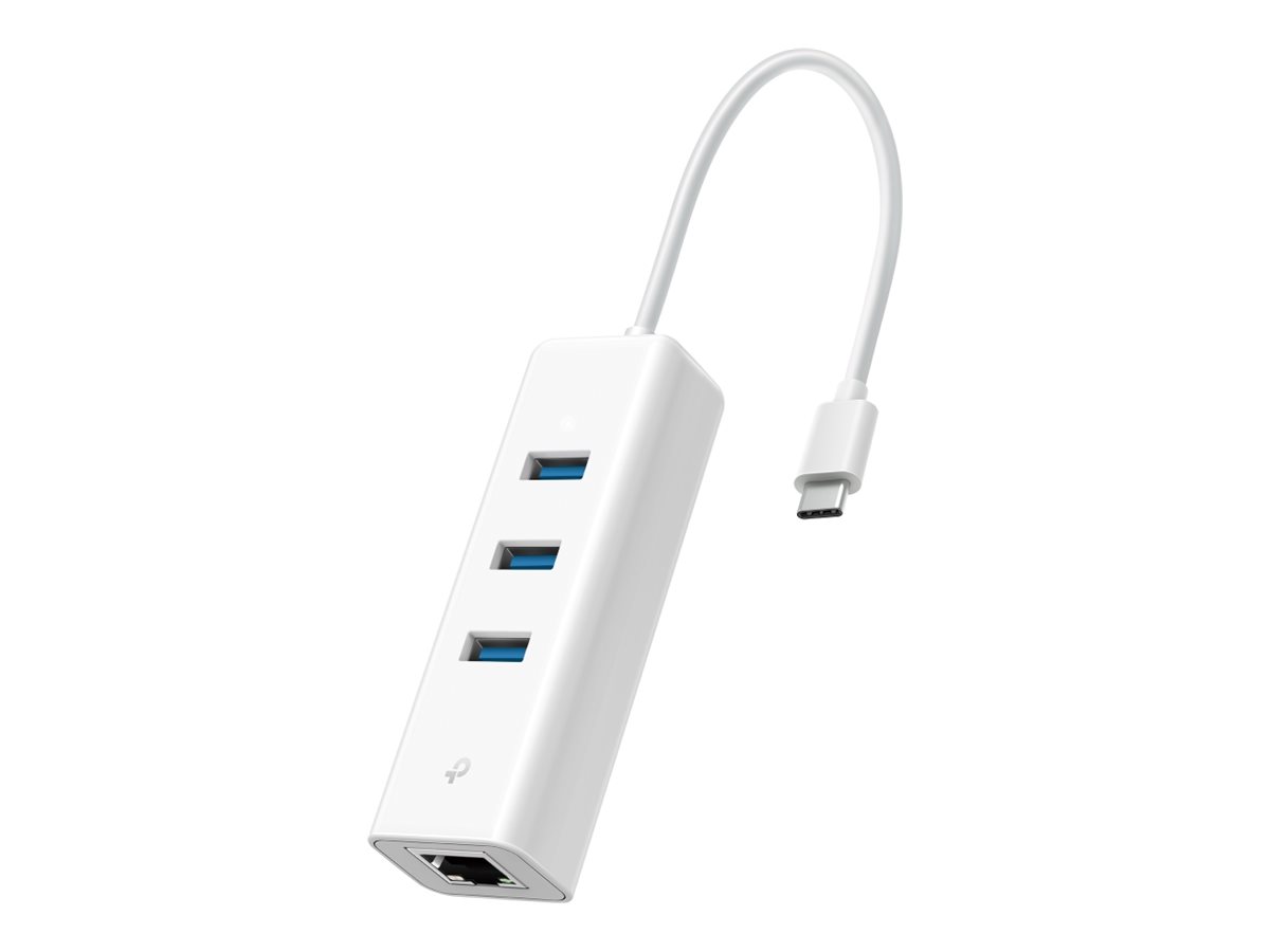 UE330C USB TypeC 3Port Hub Gigabit Ethernet Adapter