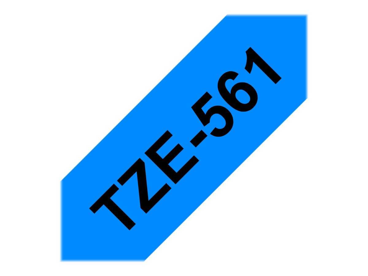 Brother laminiertes Schriftband P-Touch TZe-561 - 36 mm x 8 m - Schwarz auf Blau