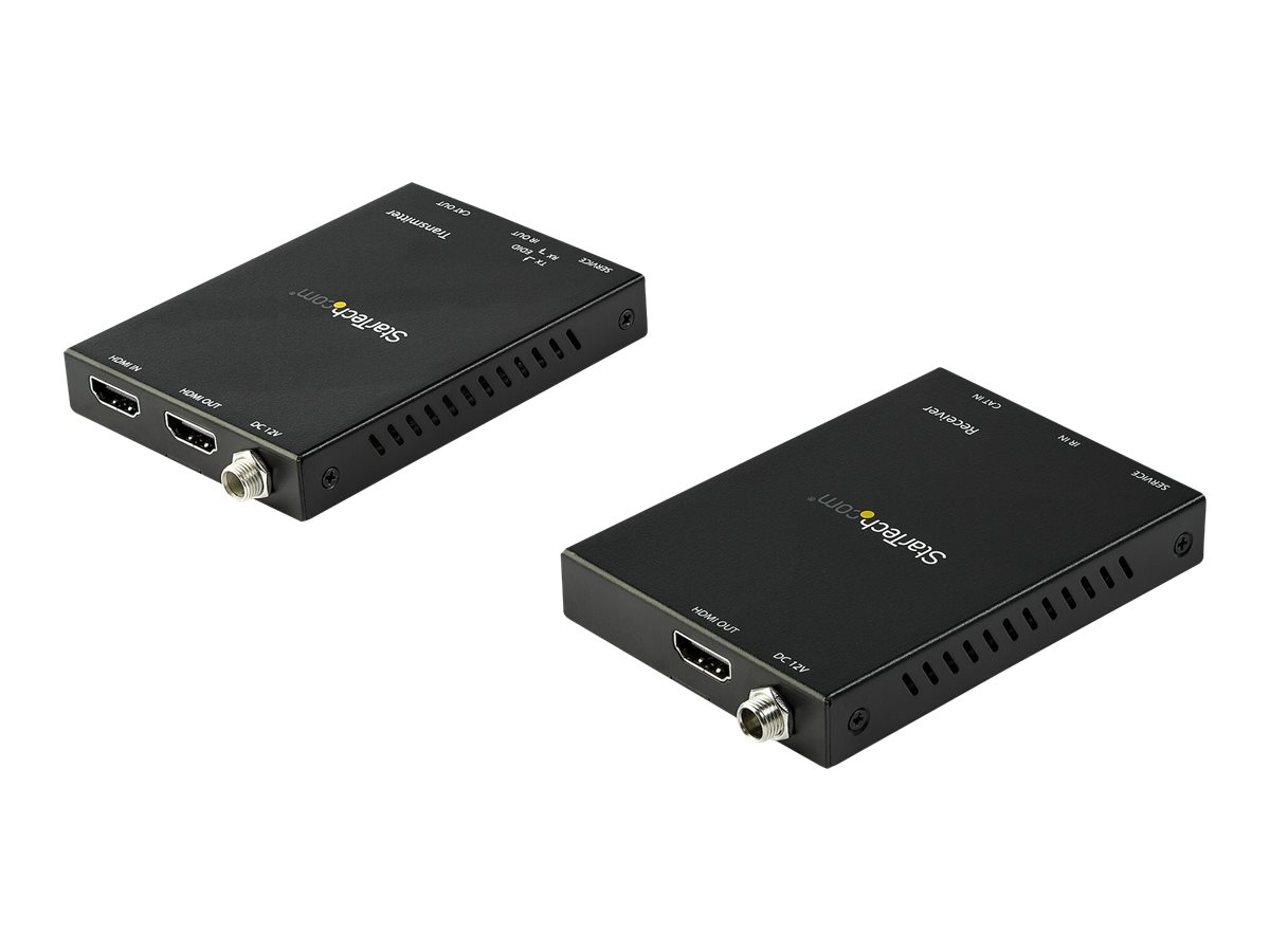 STARTECH.COM HDMI over CAT6 Extender Kit - 4K 60Hz - HDMI Balun Kit - Signal up to 165ft / 50m - HDR - 4:4:4 - 7.1 Audio Support