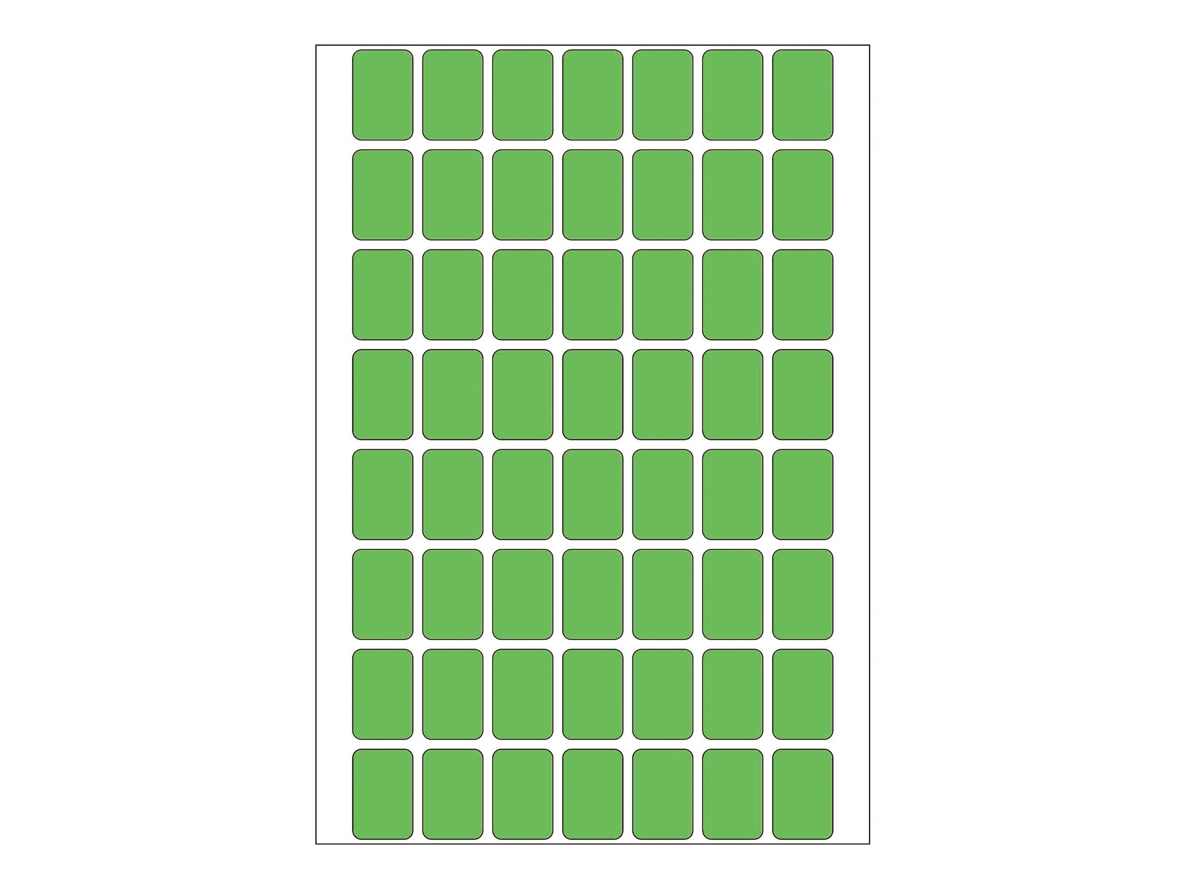 1.792 HERMA Etiketten 2345 grÃ¼n 18,0 x 12,0 mm