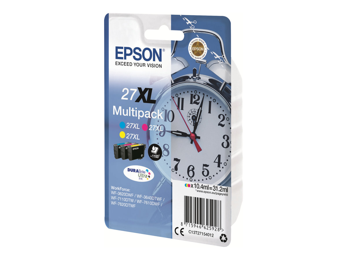 C13T27154012 EPSON WF Tinte (3) cmy HC