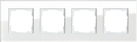 Gira Rahmen 021412 4fach Esprit Glas weiss Gira Rahmen 021412 4fach Esprit Glas weiss