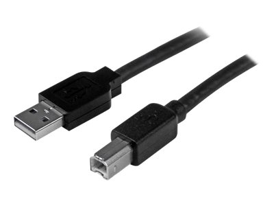 STARTECH.COM 15m aktives USB 2.0 A auf B Kabel - Stecker/Stecker - USB Druckerkabel 1x USB A / 1x USB B - Schwarz