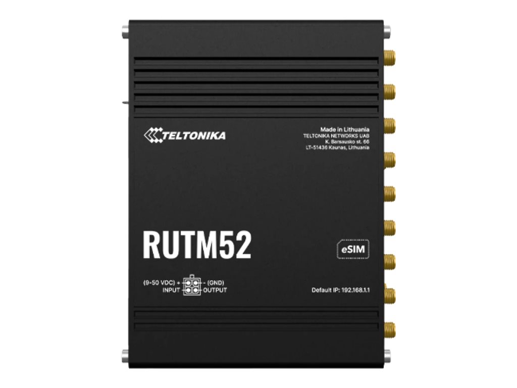TELTONIKA NETWORKS RUTM52 DUAL SIM und eSIM 5G/4G/LTE Router