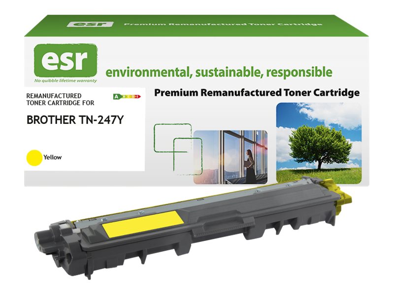 ESR Toner cartridge compatible with Brother TN-247Y yellow remanufactured 2.300 pages