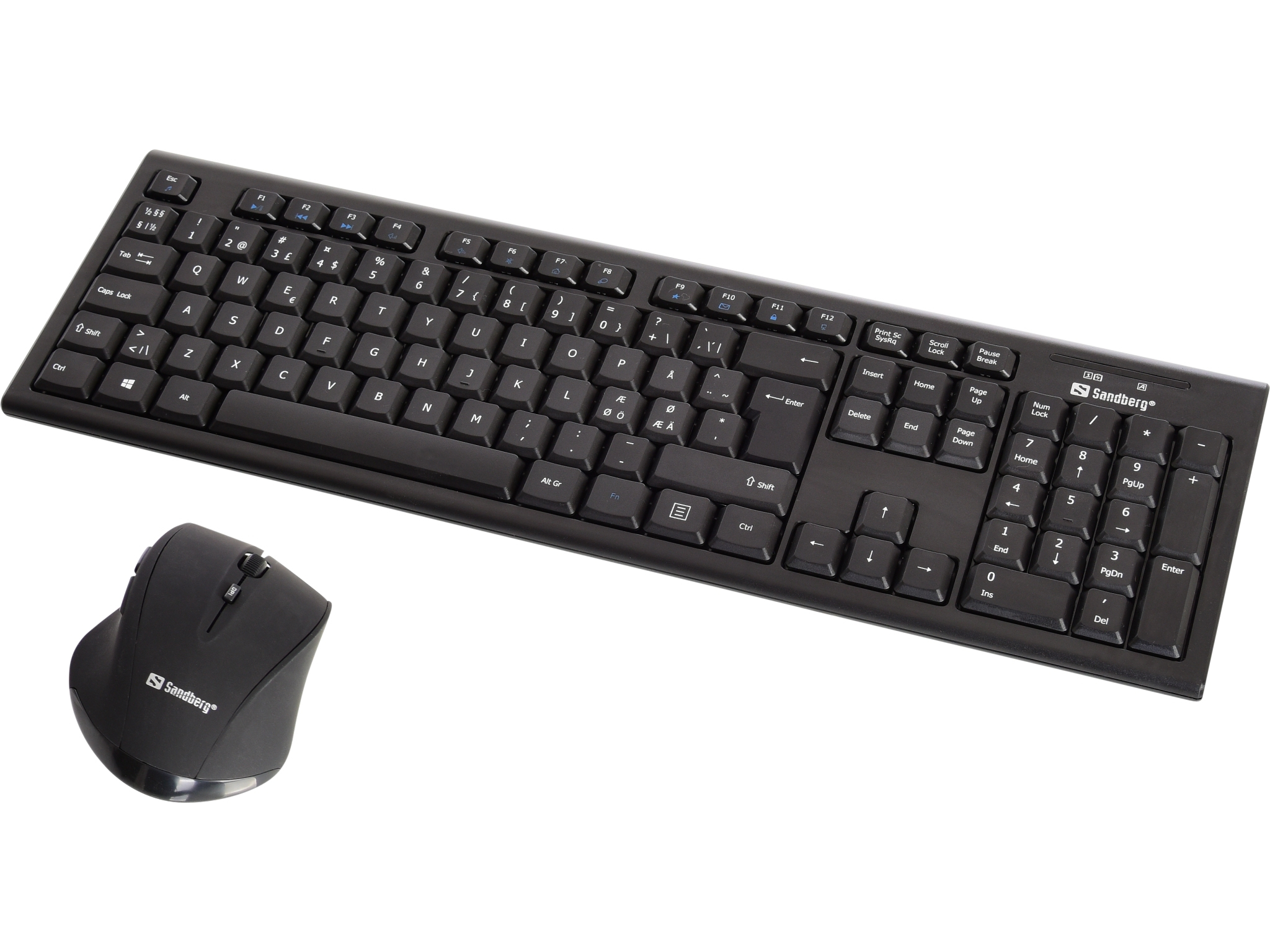 SANDBERG DesktopSet Tastatur‑Maus‑Set kabellos
