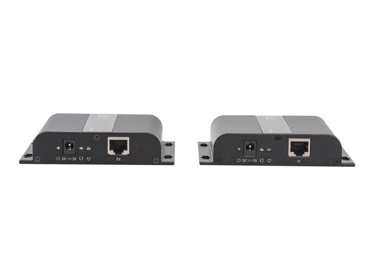 DIGITUS 4K HDMI Extender Set ueber IP via Netzwerkkabel CAT 5/5e/6/7 4K2K/30Hz schwarz