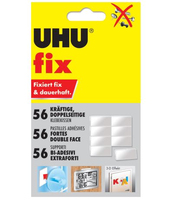 UHU doppelseitige Klebepads für max 300,0 g, 1,2 x 1,8 cm, 56 St