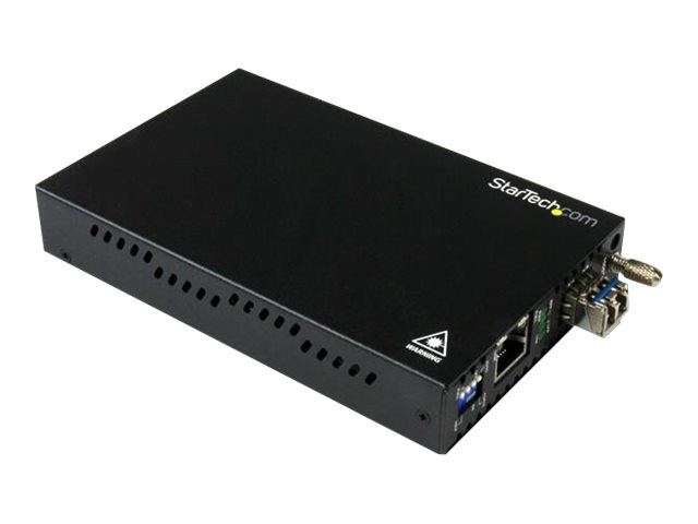 StarTech.com Gigabit Ethernet Kupfer auf LWL Medienkonverter - SM LC - 10 Km - Ethernet Medienkonverter - GbE Konveter - Medienkonverter - 10Mb LAN, 100Mb LAN, GigE