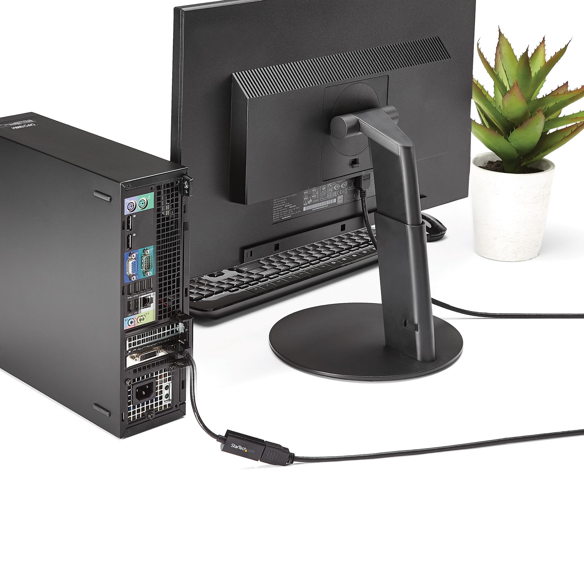 STARTECHCOM DisplayPort auf HDMI 4k 30Hz Adapter DP 12 zu HDMI Video und Audio aktiv Konverter