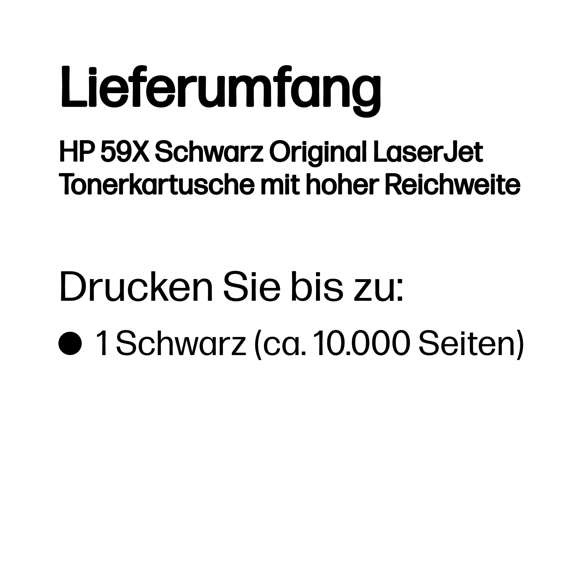 HP 59X CF259X schwarz Tonerkartusche