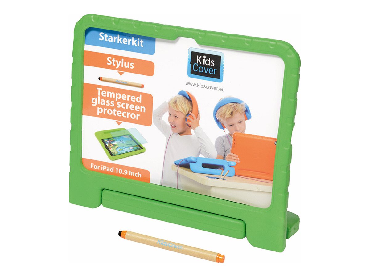 PARAT KidsCover für iPad 10 Gen./11 Gen. inkl. StylusPen und gehärtetem Displayschutz - grün
