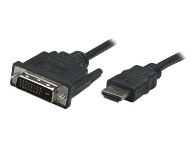 MANHATTAN HDMI auf DVI-Kabel 1m schwarz HDMI-Stecker auf DVI-D 24+1 Stecker Dual Link MANHATTAN HDMI auf DVI-Kabel 1m schwarz HDMI-Stecker auf DVI-D 24+1 Stecker Dual Link