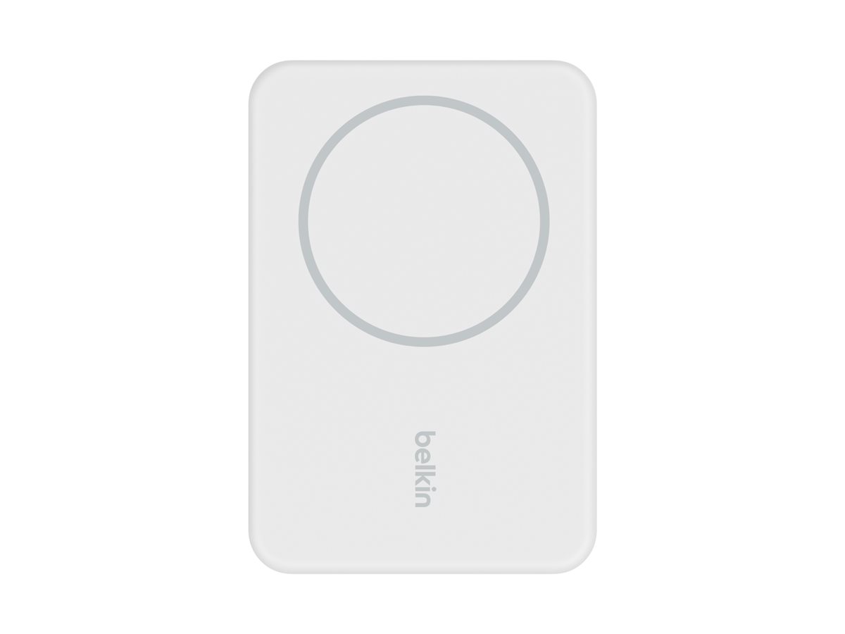 Belkin Magn drahtlose Powerbank, Standfuss, 5000 mAh, weiss