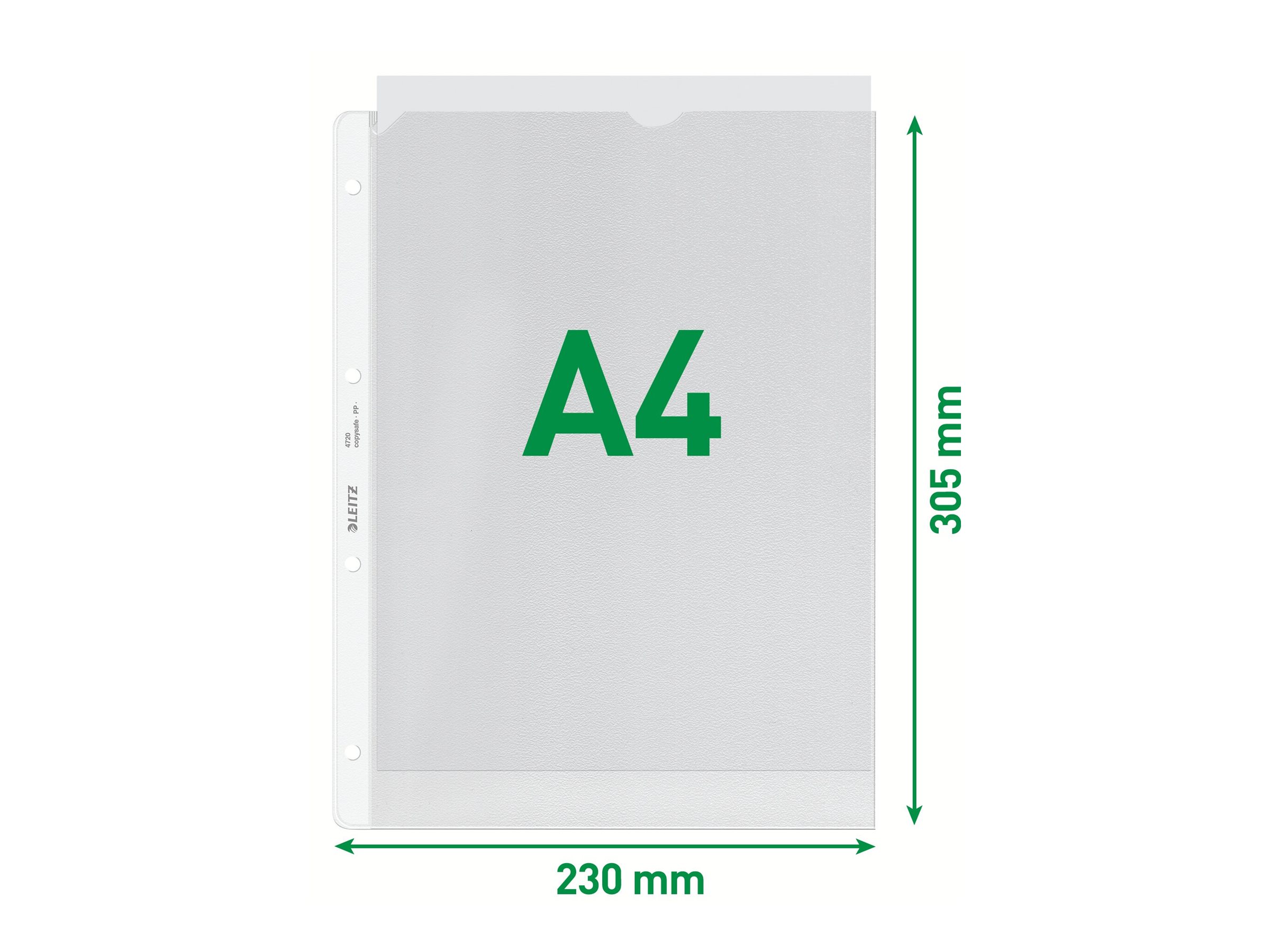 100 LEITZ Prospekthuellen 4720 DIN A4 transparent genarbt 0,13 mm 100 LEITZ Prospekthuellen 4720 DIN A4 transparent genarbt 0,13 mm